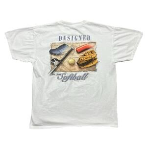 VTG 90s Delta Pro Weight Softball Graphic T-Shirt Do What You Gotta Do L